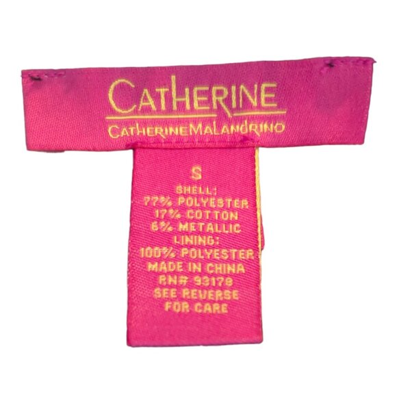 Catherine Maladrino Black Boucle Houndstooth Tweed Open Front Blazer - Picture 7 of 8